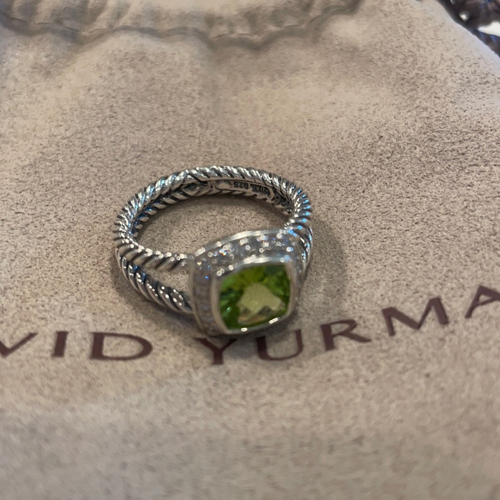 David Yurman Albion Ring and 7mm bracelet, Peridot